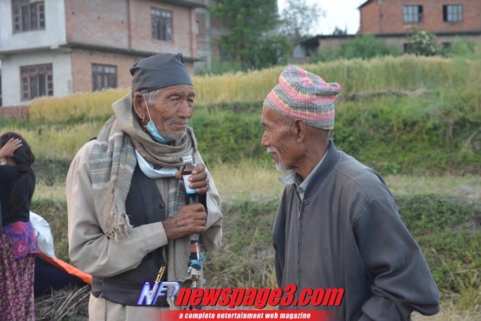 Akash Adhikari, Flame of Hope Nepal with I to We team provided medical aid and relief items in Khokana 1st May, 2015   